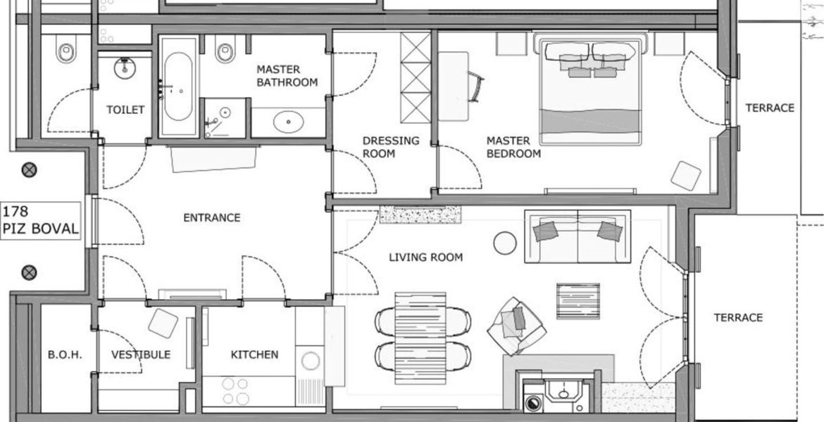 Appartement moderne pour 2 personnes à St. Moritz