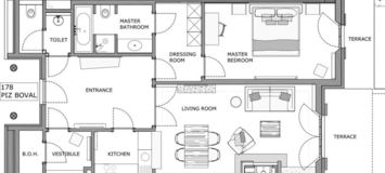 Apartamento moderno para 2 personas en St. Moritz