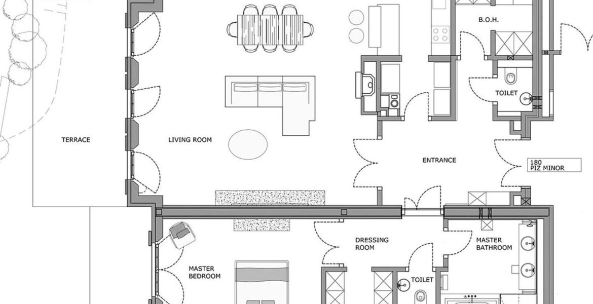 Apartamento de lujo moderno 1 dormitorio