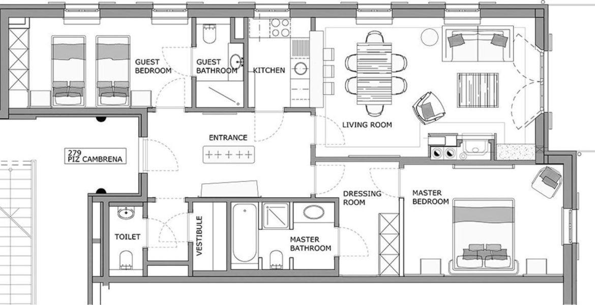 Сlassico apartamento de estilo alpino