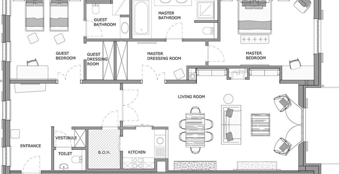 Apartamento lujosamente equipado