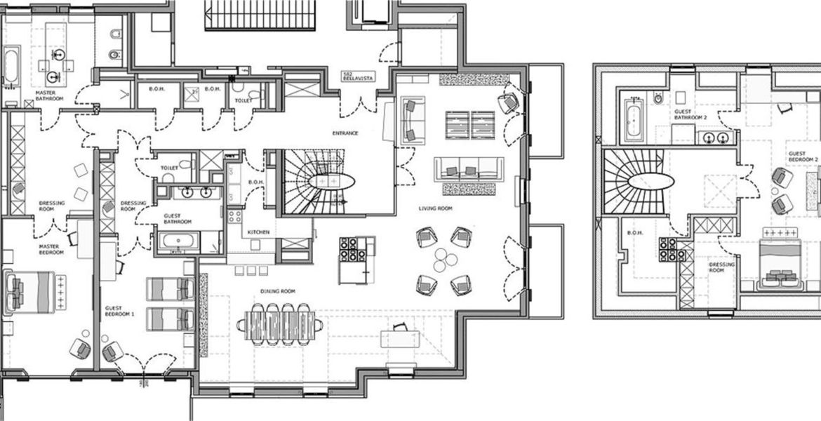 Duplex de trois chambres