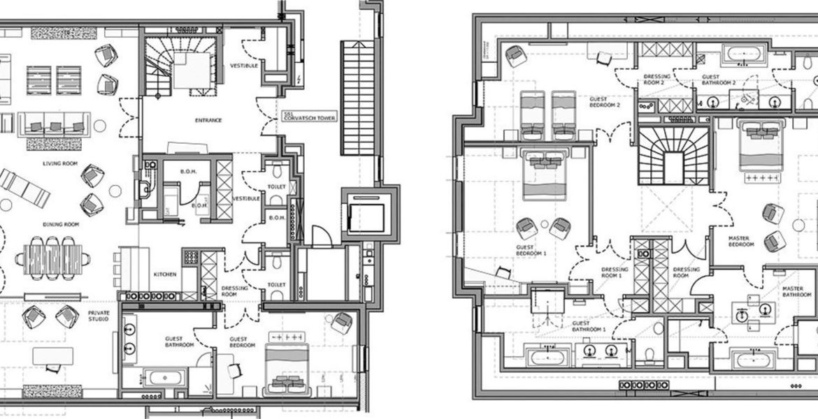 Apartamento de lujo en alquiler en St. Moritz