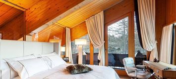 Mountain chalet in village of Maloja St. Moritz