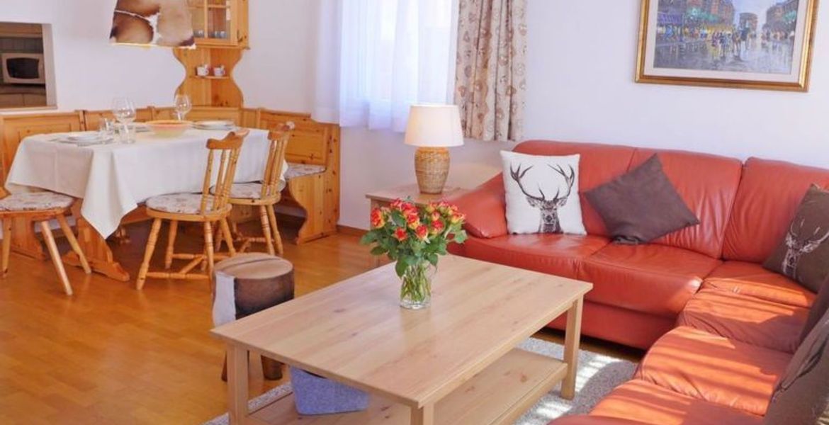 3-room apartment 70 m2 on 2nd floor for rent in St Moritz.