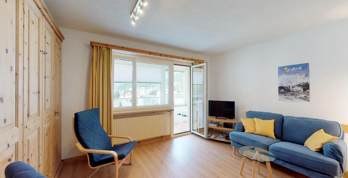 65 sqm apartment for rent in St Moritz with 1 bedroom.