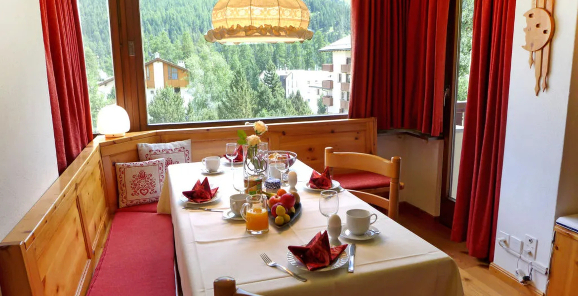 3-room apartment 70 m2 on 2nd floor for rent in St Moritz.