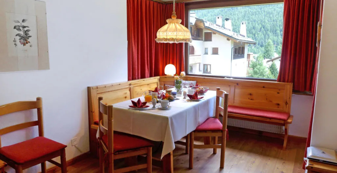 3-room apartment 70 m2 on 2nd floor for rent in St Moritz.