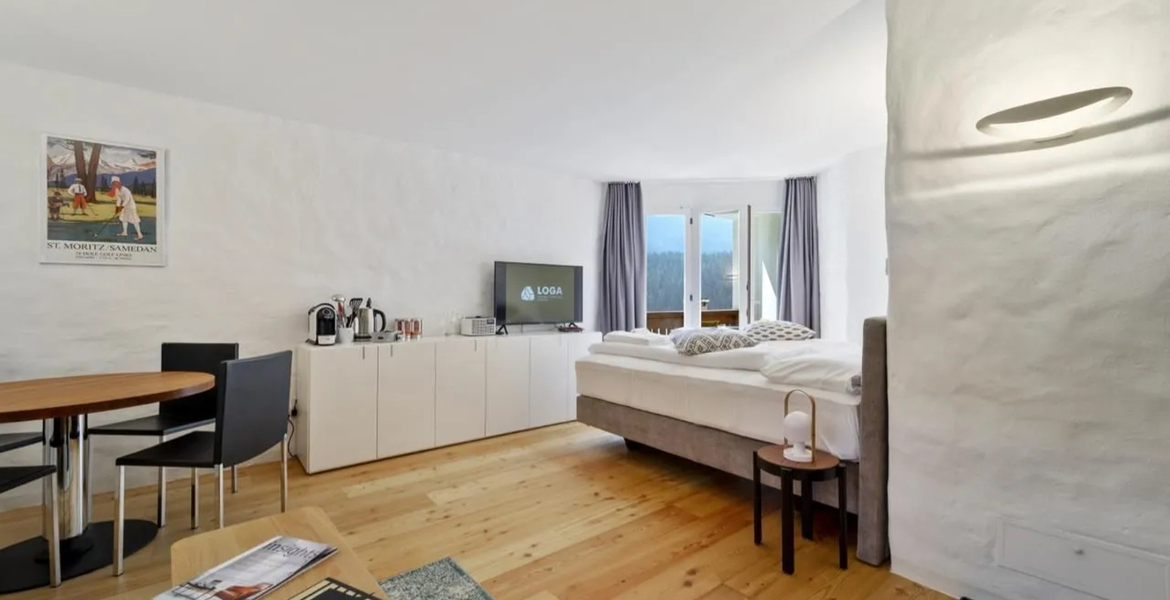 Apartamento en alquiler en St Moritz, Champfer con 39 m²