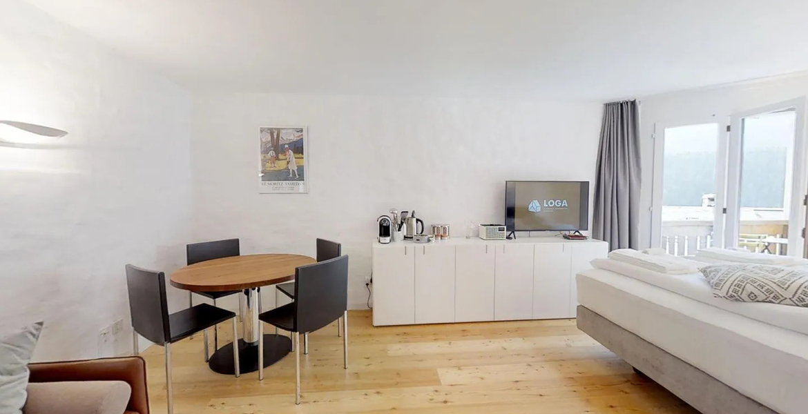 Apartamento en alquiler en St Moritz, Champfer con 39 m²