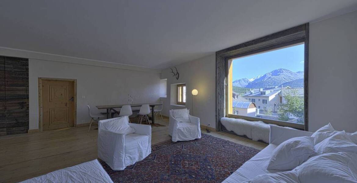 Chalet - Apartment for rent in Samedan with 130 sqm and 3 be