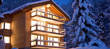 Cet appartement est l'un des deux plus grands du chalet, ave