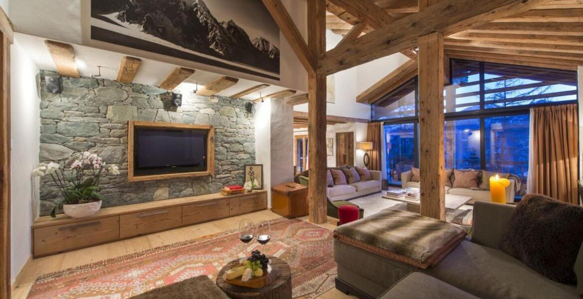 Immense chalet luxueux à Verbier avec 6 chambres à coucher  