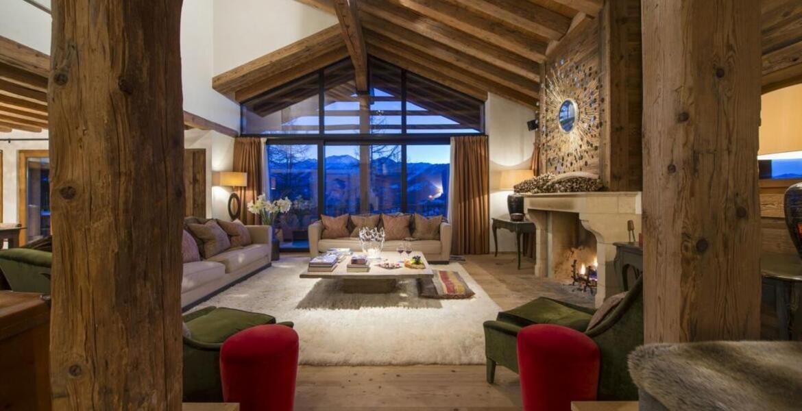 Immense chalet luxueux à Verbier avec 6 chambres à coucher  