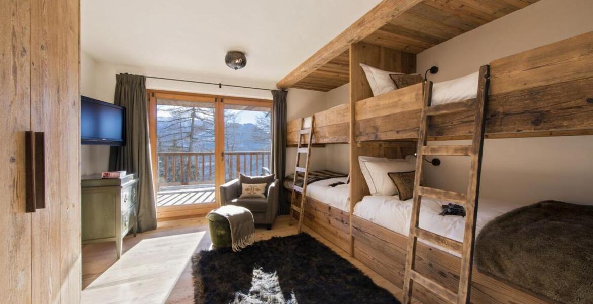 Immense chalet luxueux à Verbier avec 6 chambres à coucher  