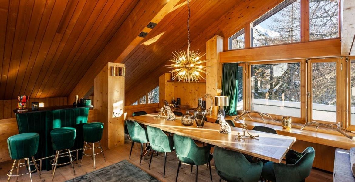 Mountain chalet in village of Maloja St. Moritz