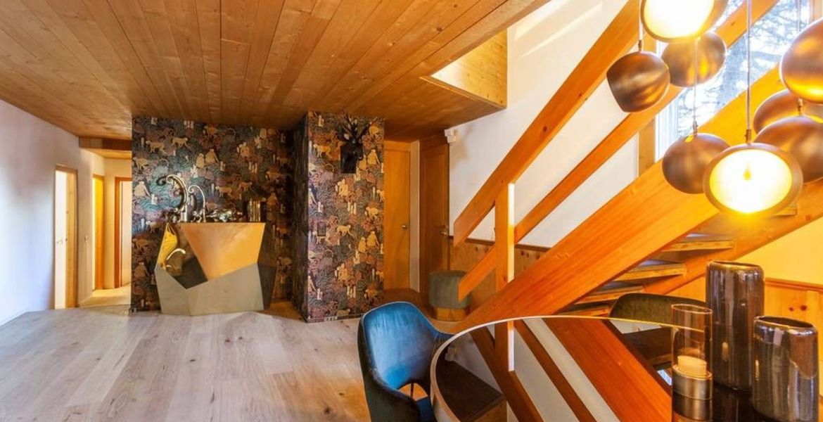 Mountain chalet in village of Maloja St. Moritz