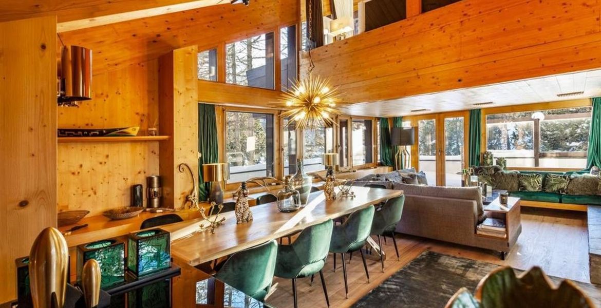 Mountain chalet in village of Maloja St. Moritz