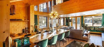 Mountain chalet in village of Maloja St. Moritz