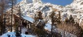 Mountain chalet in village of Maloja St. Moritz