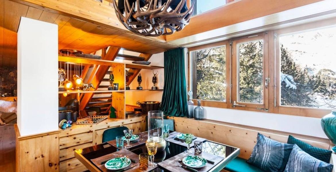 Mountain chalet in village of Maloja St. Moritz