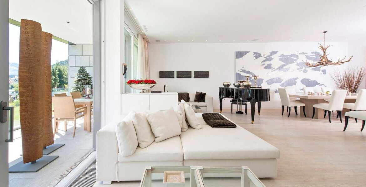 Apartment overlooking the breathtaking lake St. Moritz