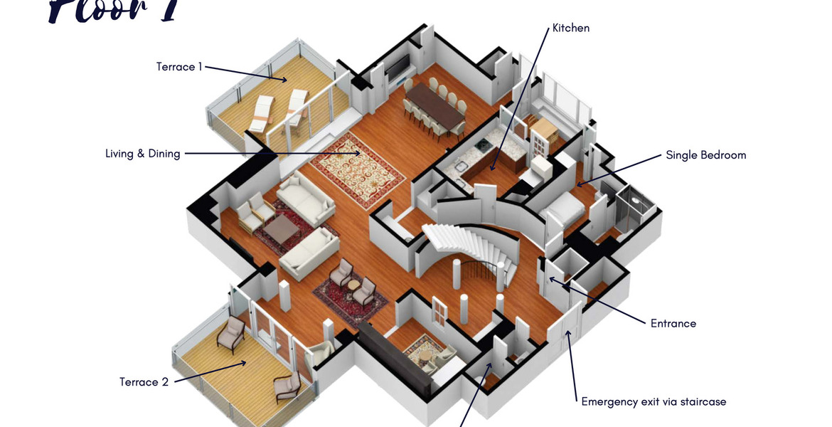 Penthouse for rent in St. Moritz