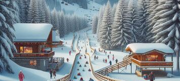 Tobogganing Slopes Engadine