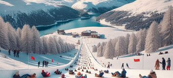 Tobogganing Slopes Engadine