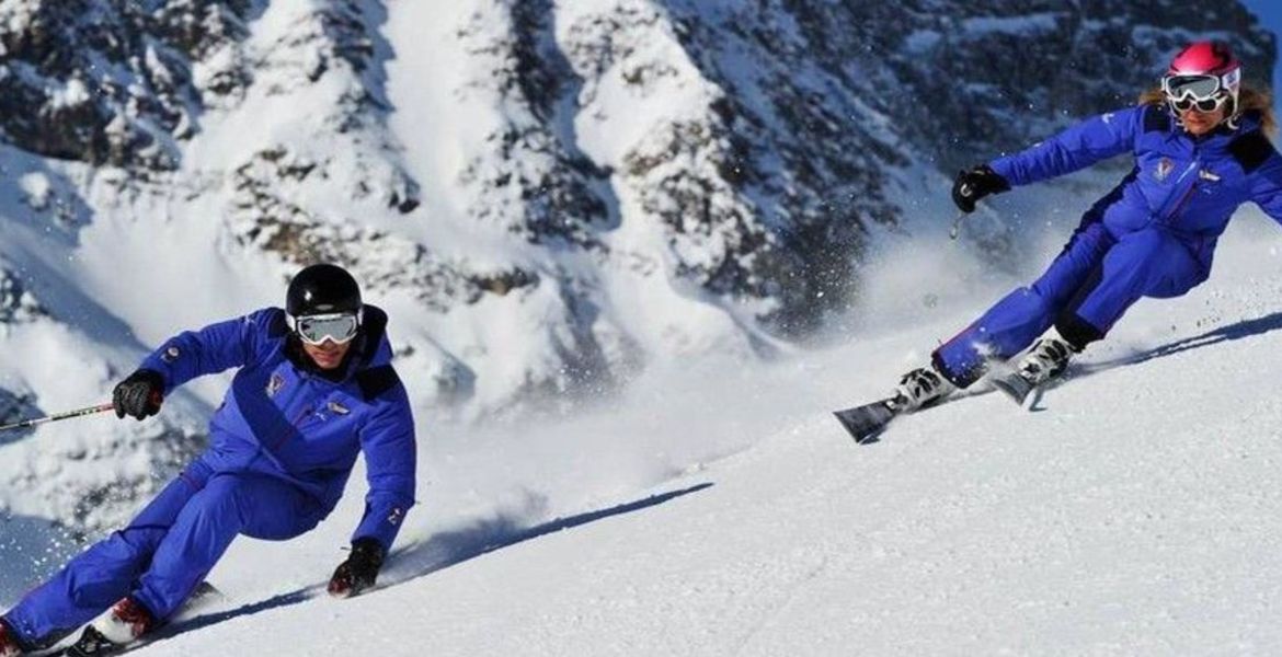 Ski school in st moritz